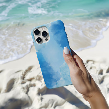 Abstract Blue Watercolor Magsafe iPhone Case - Techy Treasures -  
