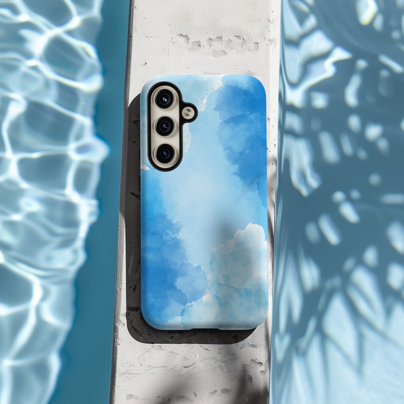 Abstract Blue Watercolor Magsafe iPhone Case - Techy Treasures -  