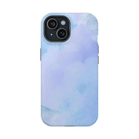 Abstract Blue Watercolor Magsafe iPhone Case - Techy Treasures - Mobile Phone Cases 