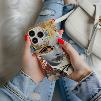 Abstract Collage Face Magsafe iPhone Case - Techy Treasures -  