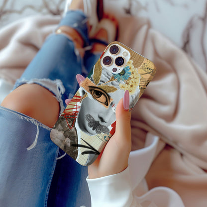 Abstract Collage Face Magsafe iPhone Case - Techy Treasures -  