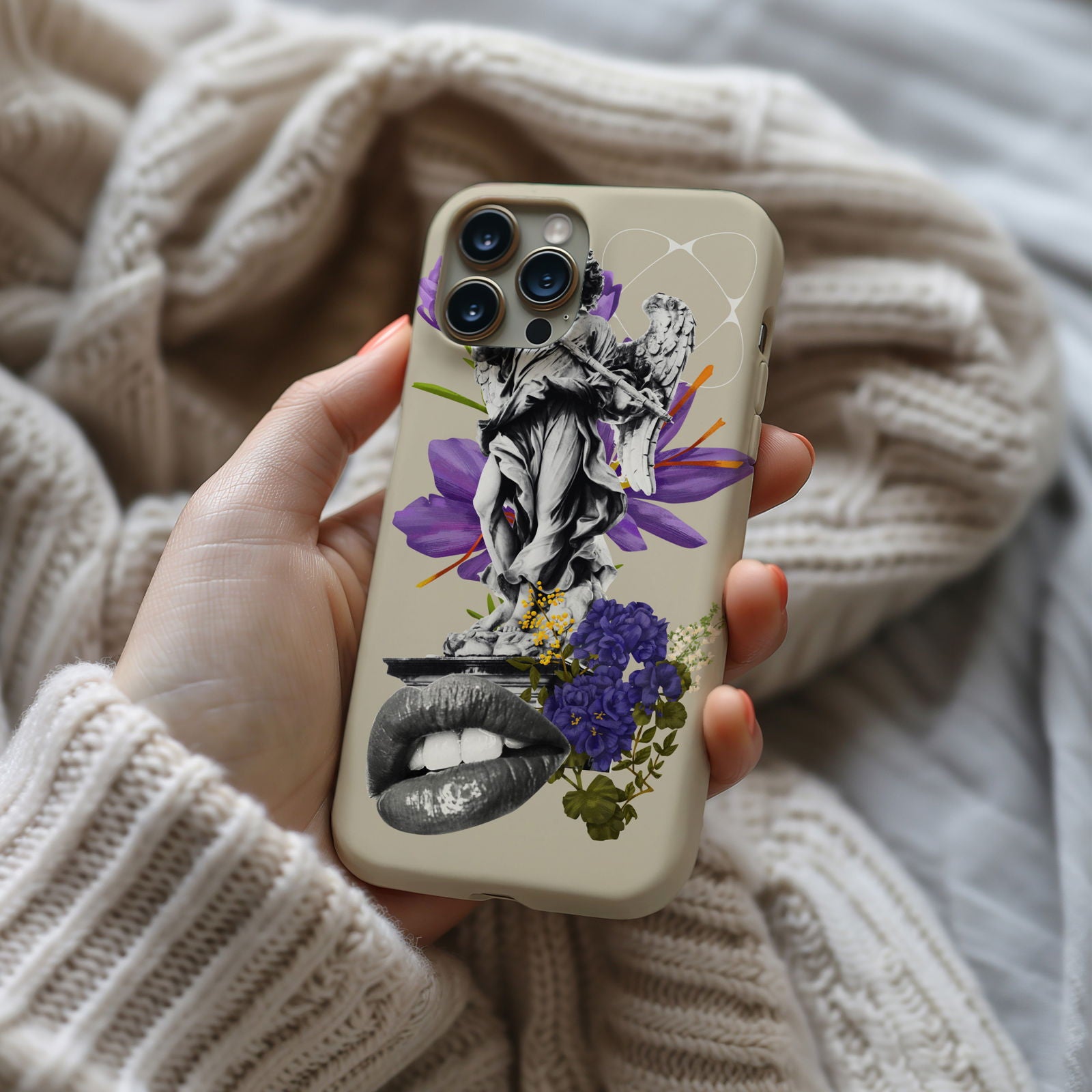 Abstract Floral  Magsafe iPhone Case - Techy Treasures -  