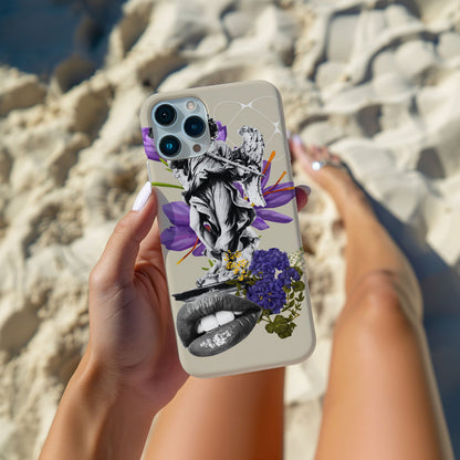 Abstract Floral  Magsafe iPhone Case - Techy Treasures -  