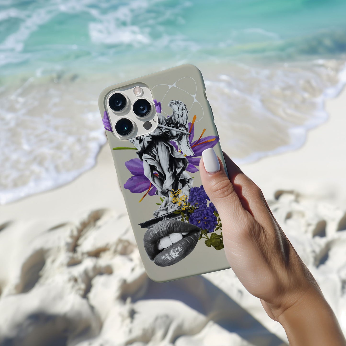 Abstract Floral  Magsafe iPhone Case - Techy Treasures -  