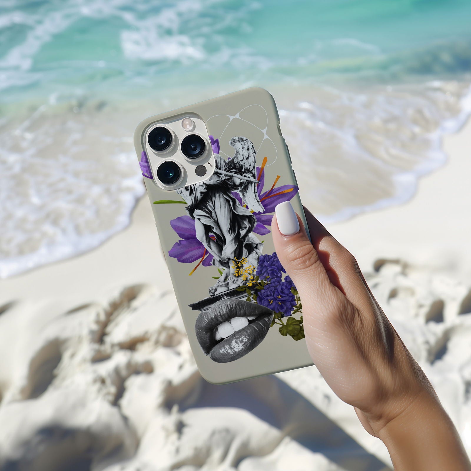 Abstract Floral  Magsafe iPhone Case - Techy Treasures -  