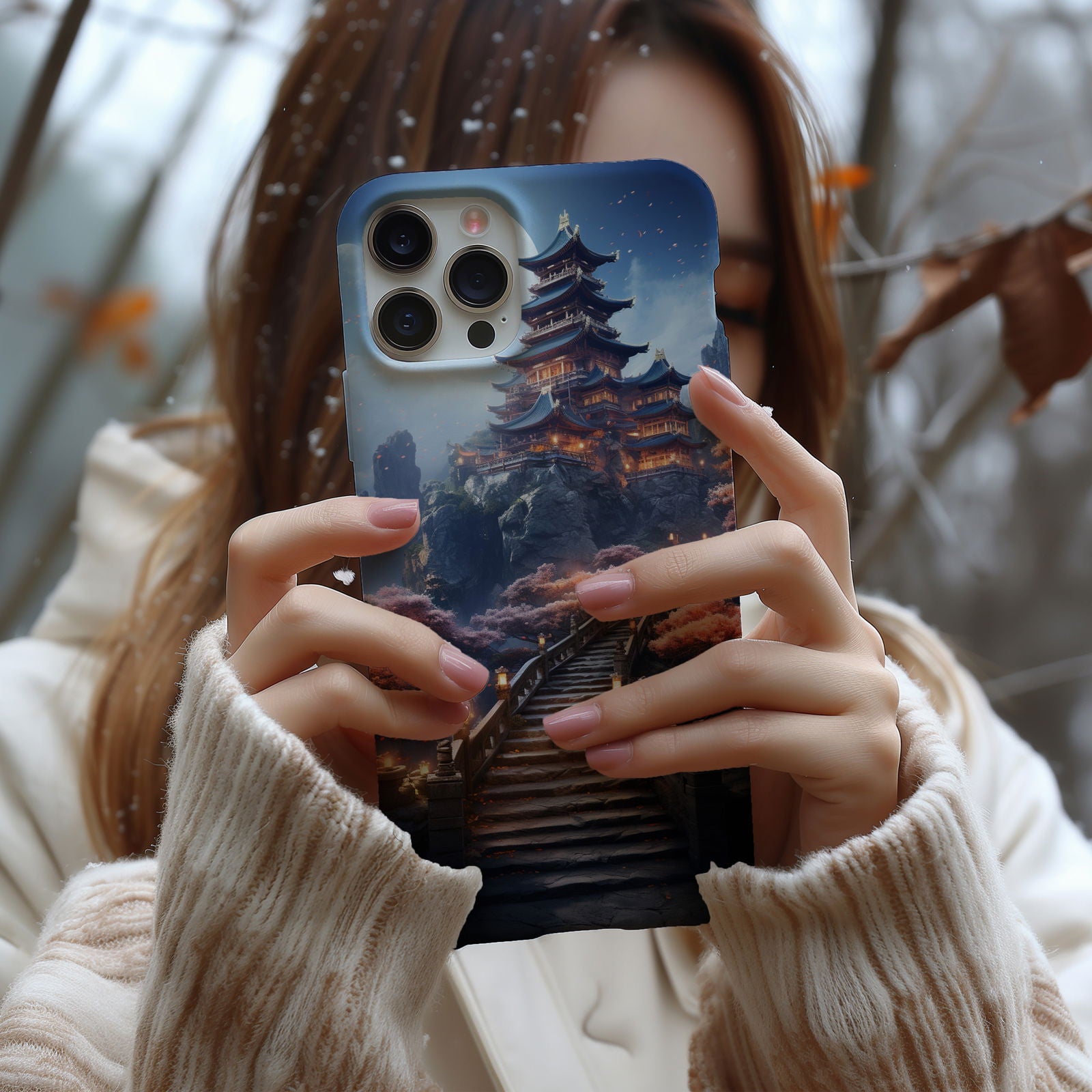 Abstract Japanese Minka Magsafe iPhone Case - Techy Treasures - Mobile Phone Cases 