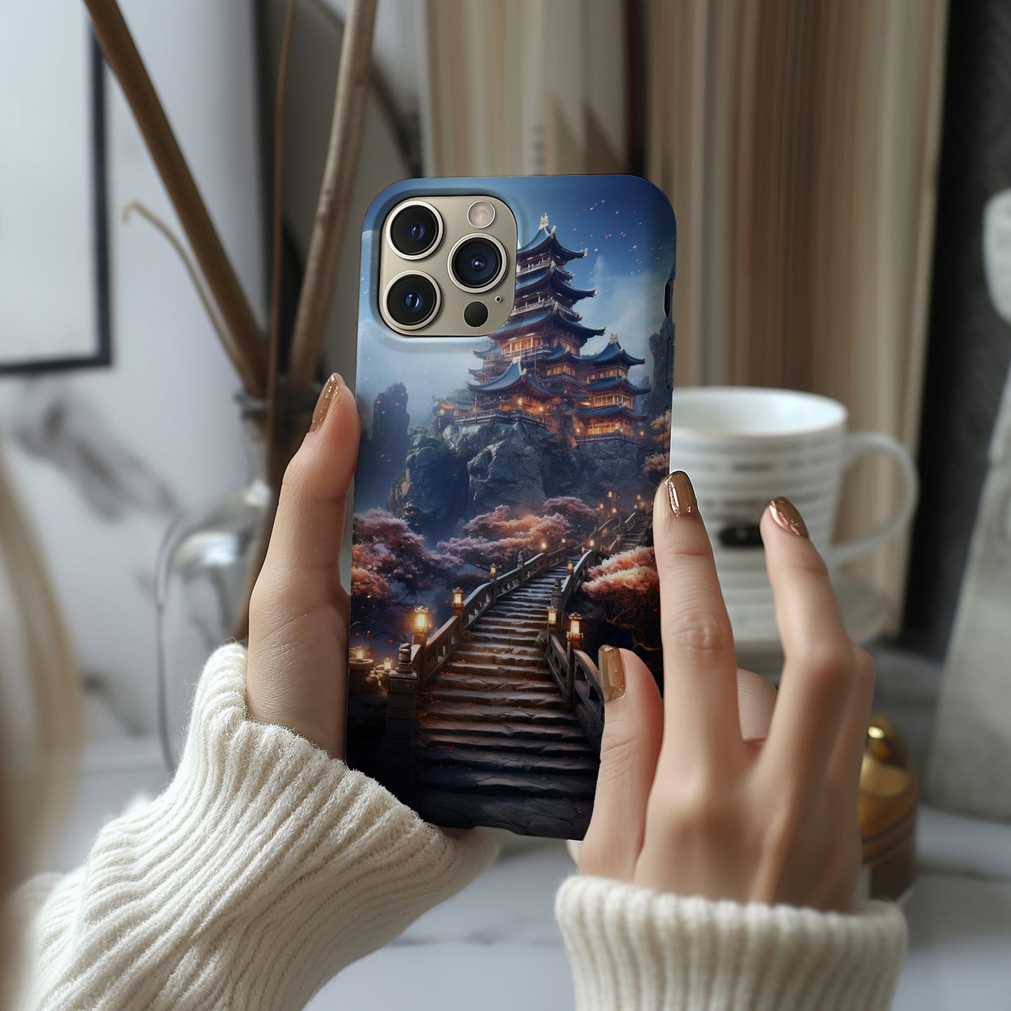 Abstract Japanese Minka Magsafe iPhone Case - Techy Treasures - Mobile Phone Cases 