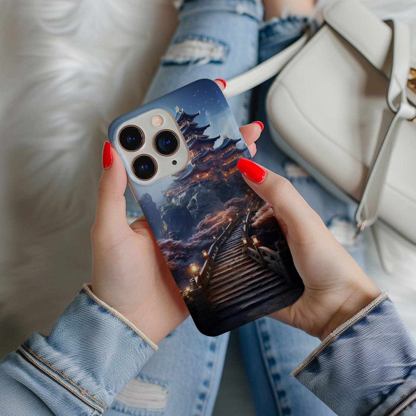 Abstract Japanese Minka Magsafe iPhone Case - Techy Treasures - Mobile Phone Cases 