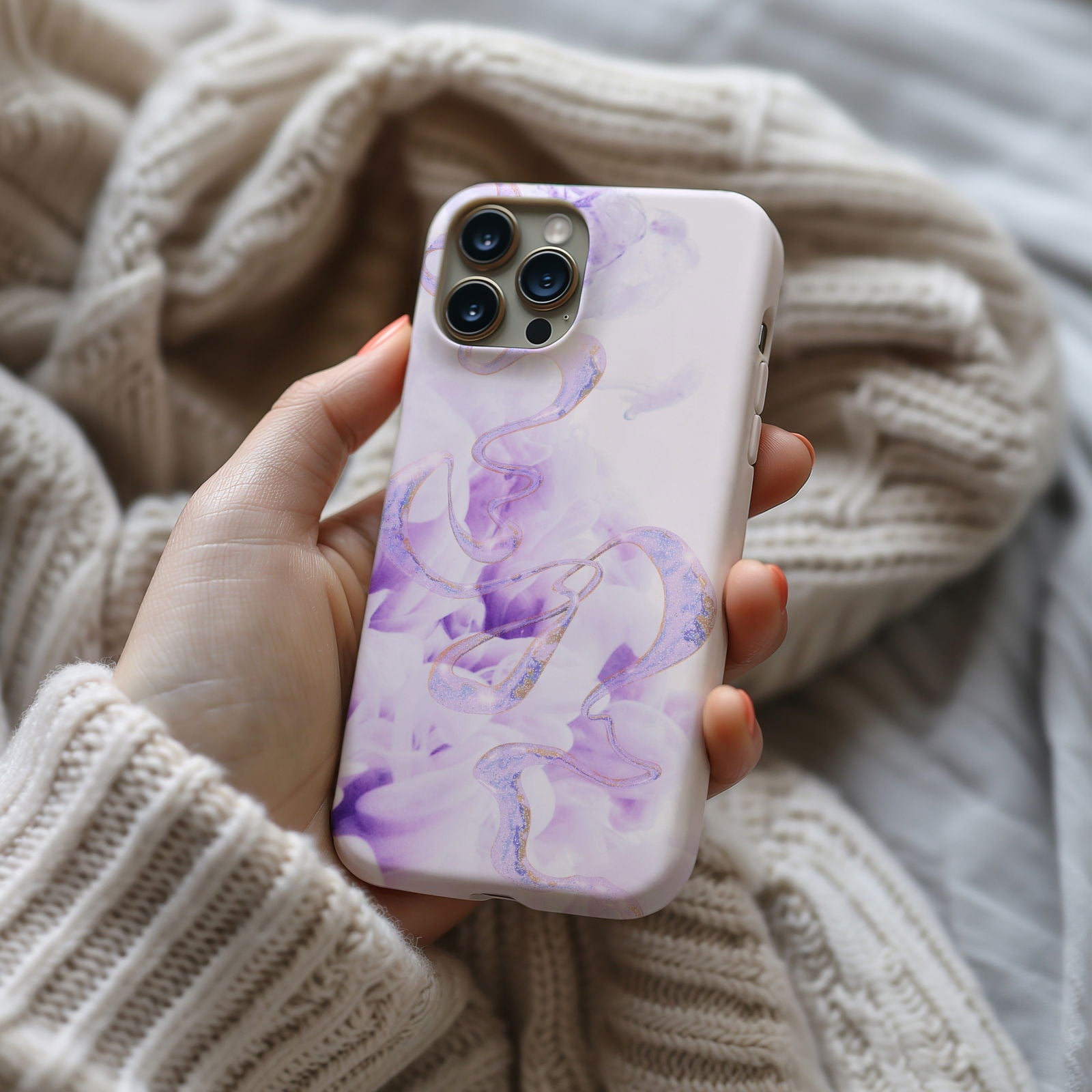Abstract Purple Fluid Magsafe iPhone Case - Techy Treasures -  