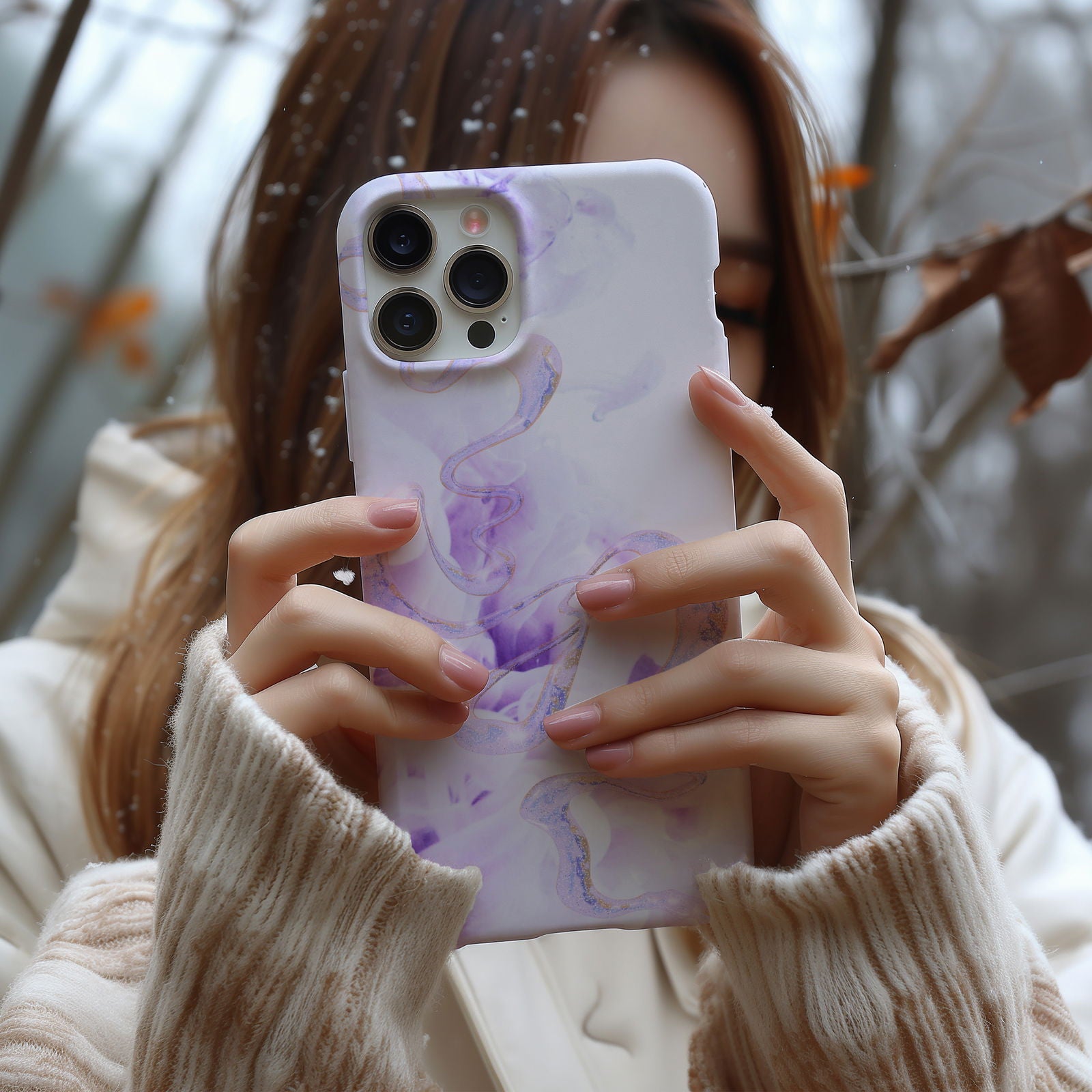 Abstract Purple Fluid Magsafe iPhone Case - Techy Treasures -  