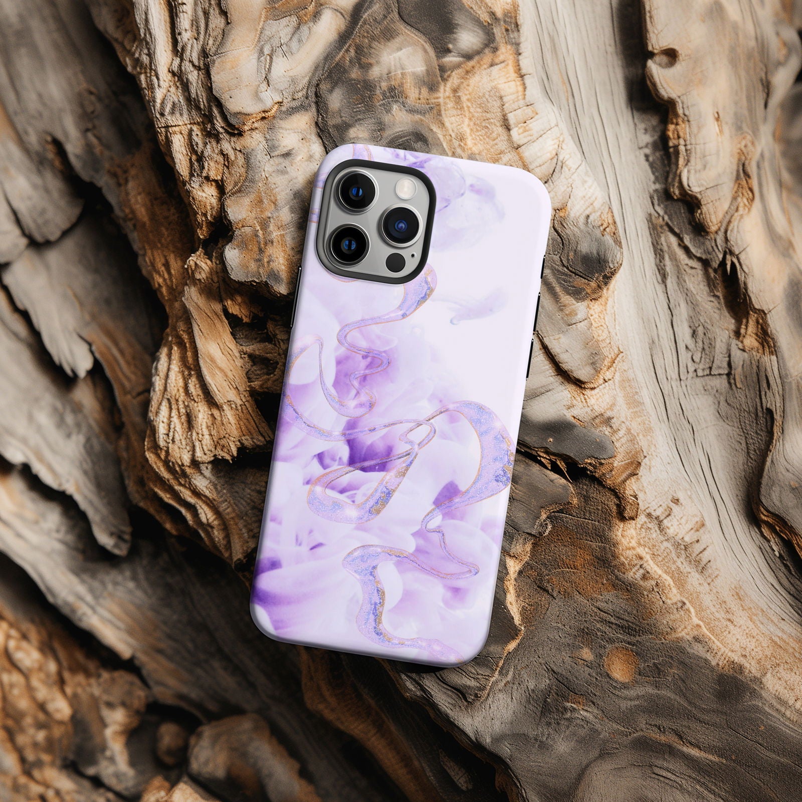 Abstract Purple Fluid Magsafe iPhone Case - Techy Treasures -  