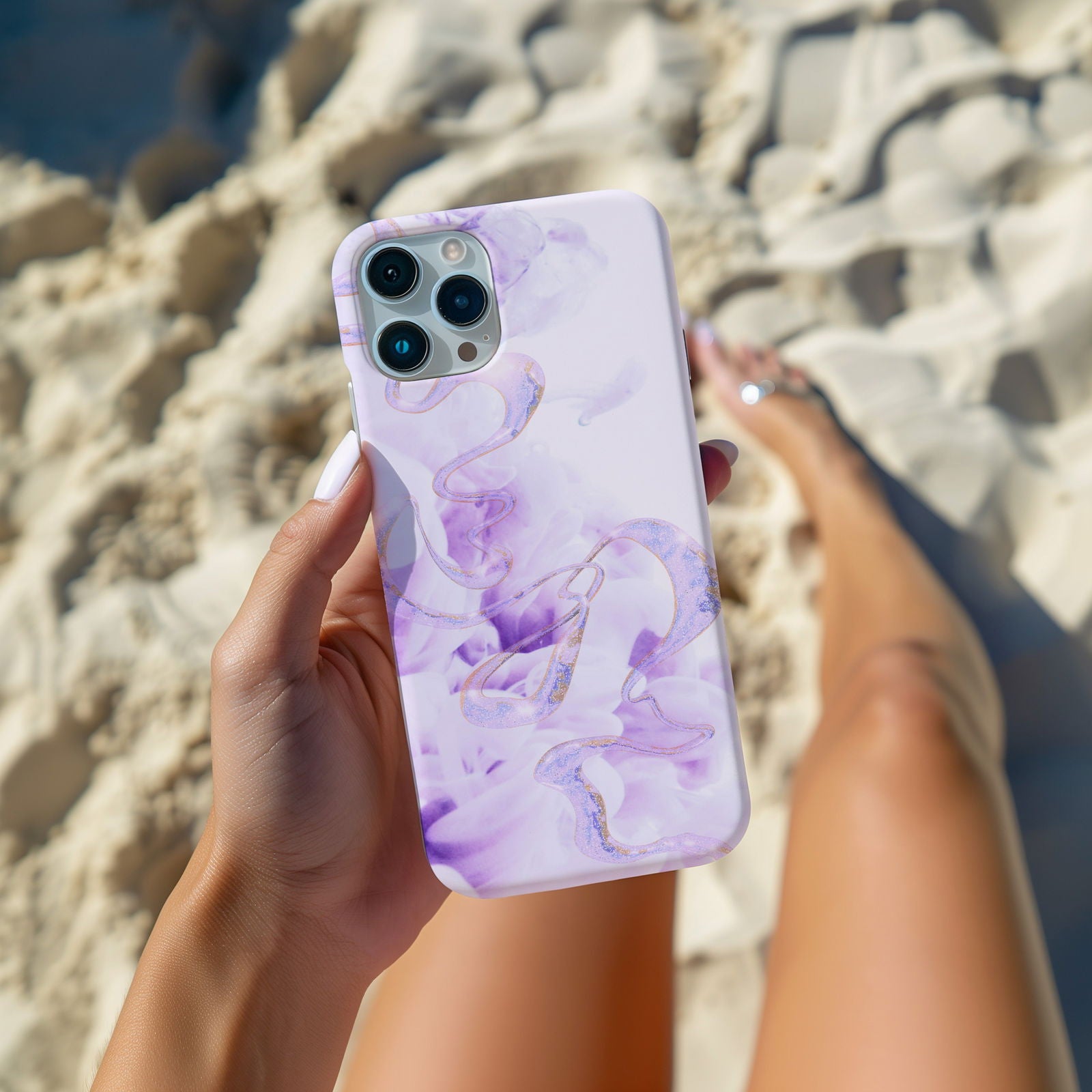 Abstract Purple Fluid Magsafe iPhone Case - Techy Treasures -  