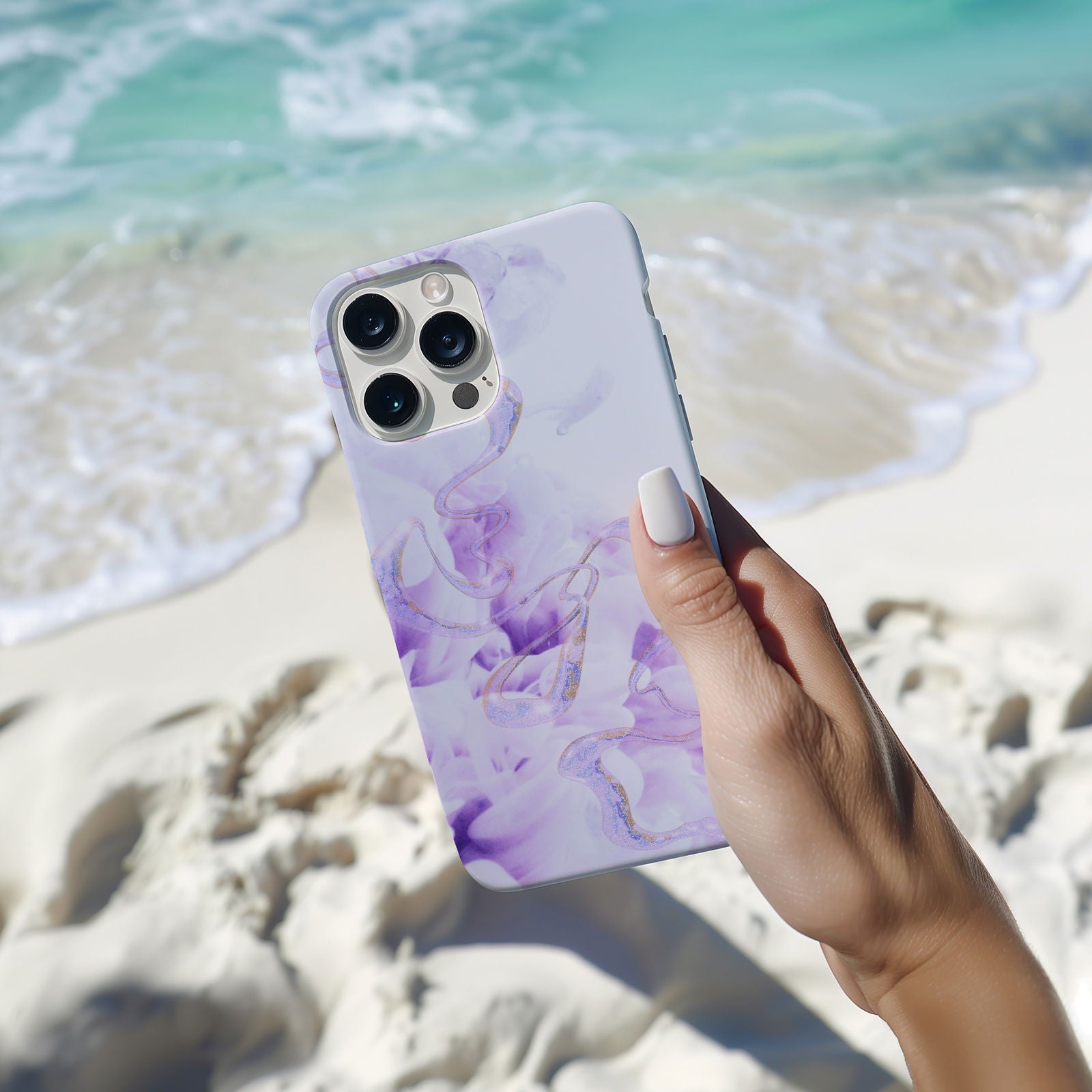 Abstract Purple Fluid Magsafe iPhone Case - Techy Treasures -  