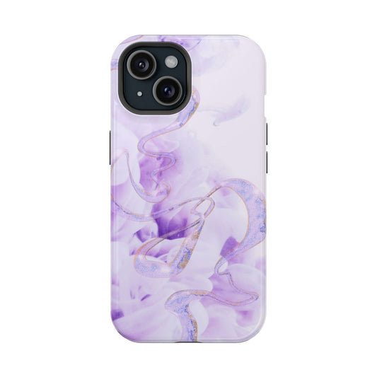 Abstract Purple Fluid Magsafe iPhone Case - Techy Treasures - Mobile Phone Cases 
