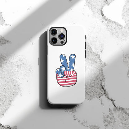 American Flag Peace Magsafe iPhone Tough Case - Techy Treasures -  