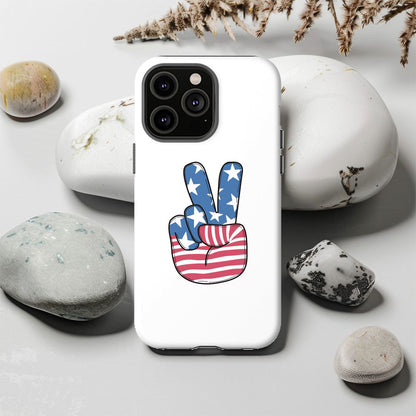 American Flag Peace Magsafe iPhone Tough Case - Techy Treasures -  