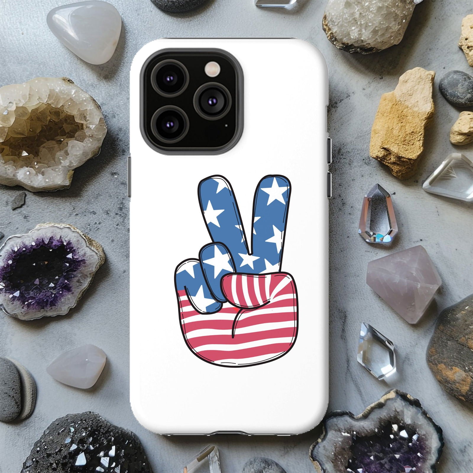American Flag Peace Magsafe iPhone Tough Case - Techy Treasures -  