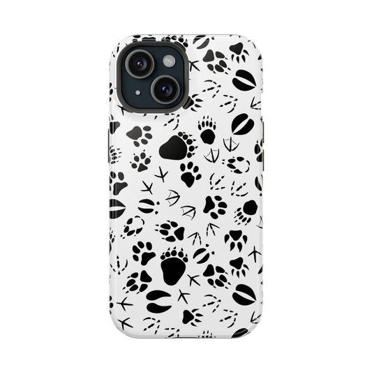 Animal Footprints Magsafe iPhone Case - Techy Treasures - Mobile Phone Cases 