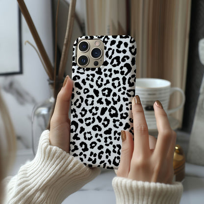 Black Meow Leopard Print Magsafe iPhone Case - Techy Treasures -  
