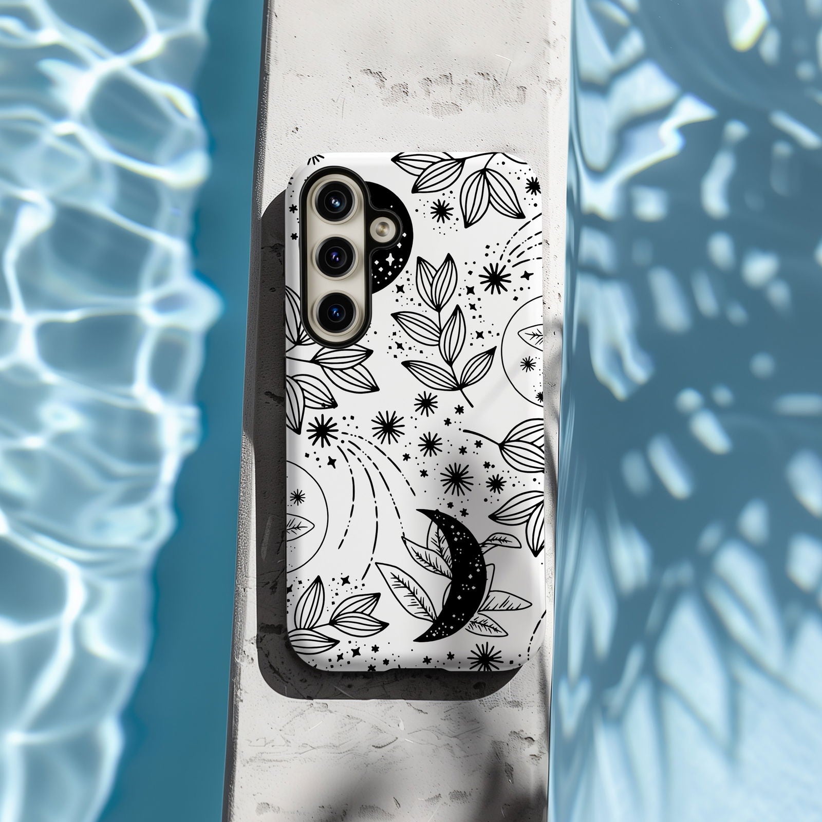 Black White Celestial Magsafe iPhone Case - Techy Treasures -  