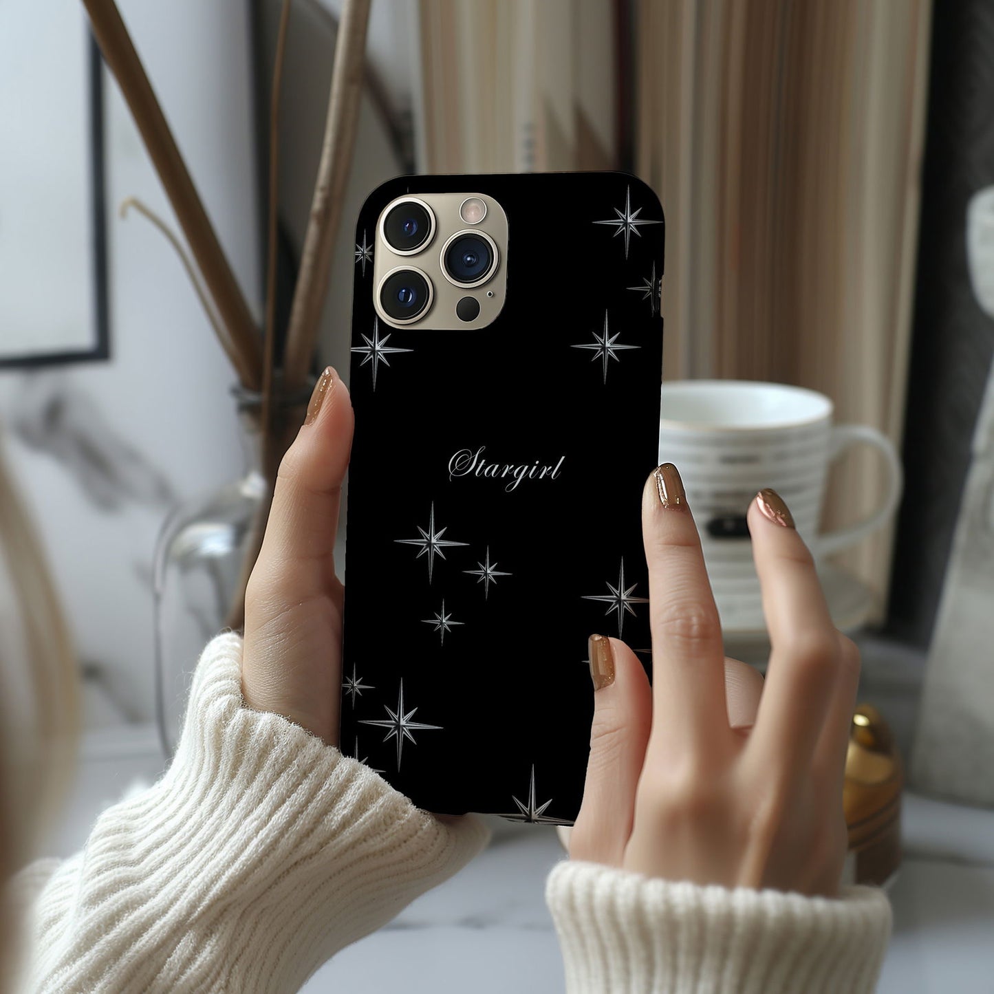 Black White Stargirl Magsafe iPhone Case - Techy Treasures -  