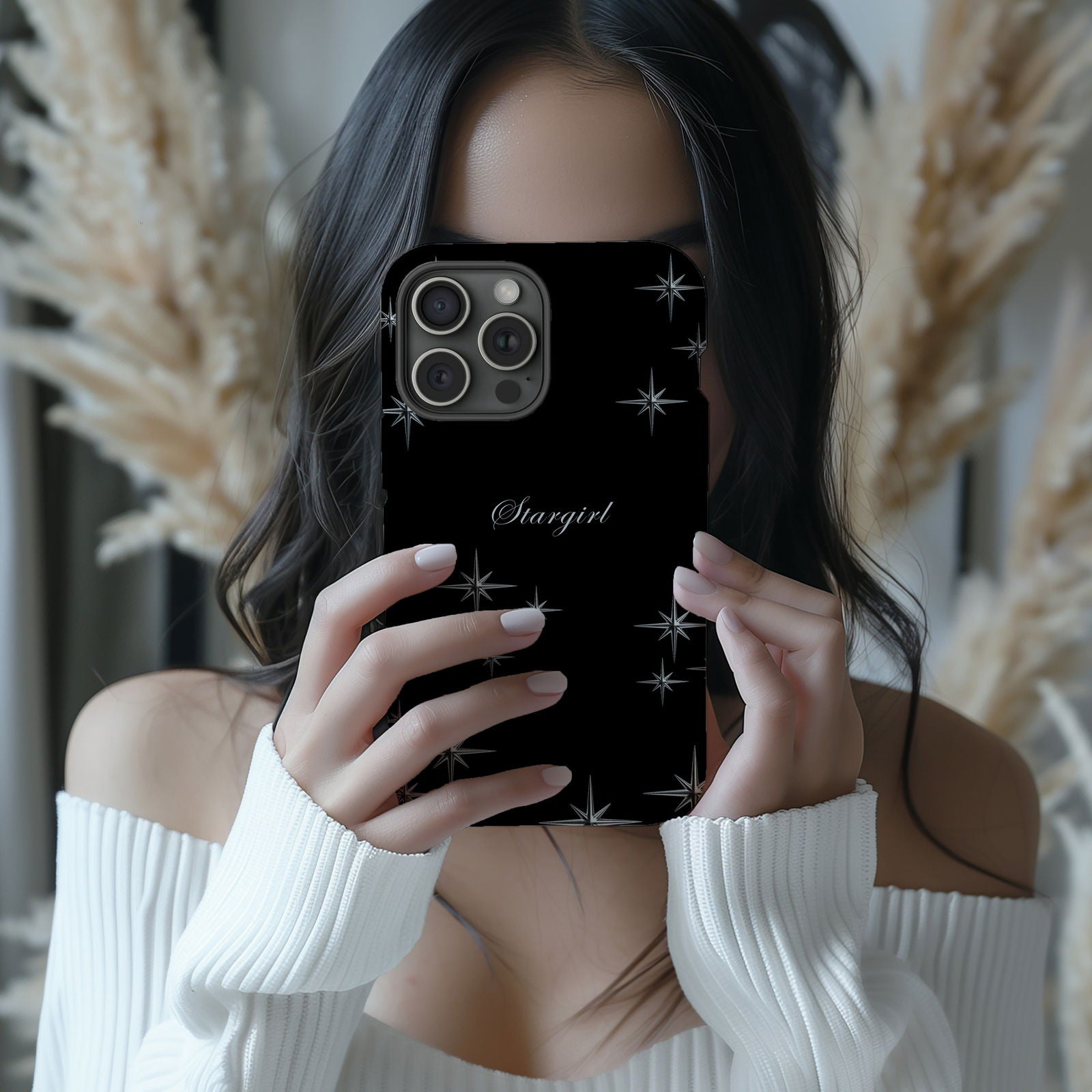 Black White Stargirl Magsafe iPhone Case - Techy Treasures -  