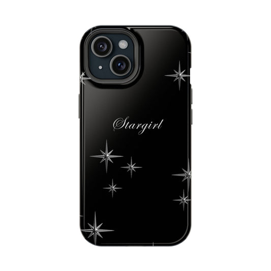 Black White Stargirl Magsafe iPhone Case - Techy Treasures - Mobile Phone Cases 