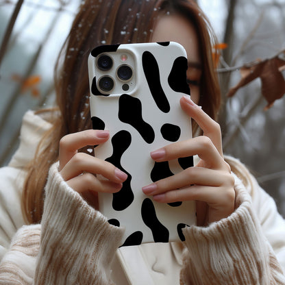 Black and White Cow Print - Techy Treasures -  