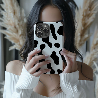 Black and White Cow Print - Techy Treasures -  