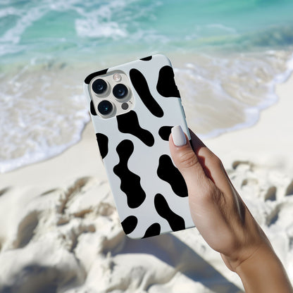 Black and White Cow Print - Techy Treasures -  