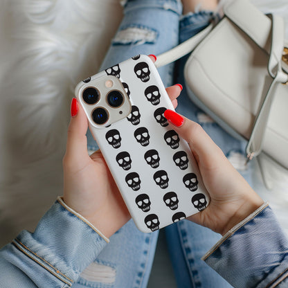 Black and White Skull Design MagSafe iPhone Case - Techy Treasures -  
