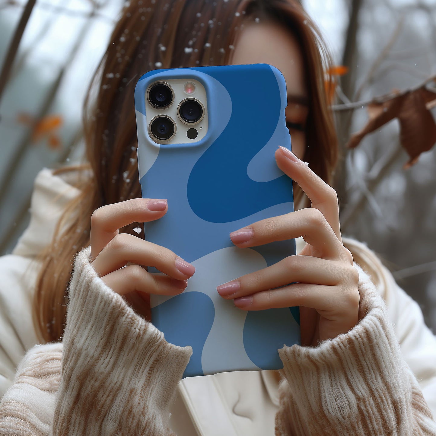 Blue Abstract Wave Magsafe iPhone Case - Techy Treasures -  