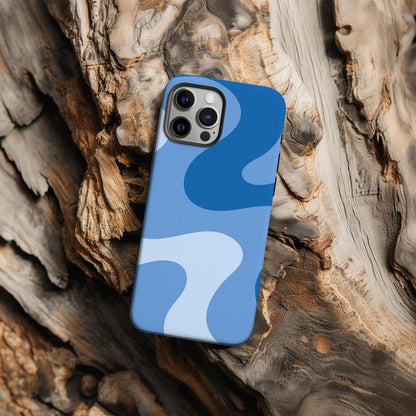 Blue Abstract Wave Magsafe iPhone Case - Techy Treasures -  