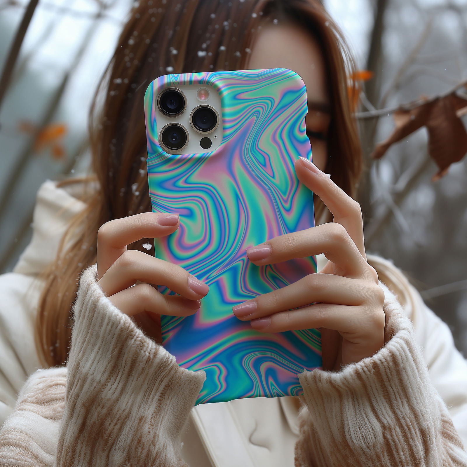 Blue And Pink 3D Gradient Magsafe iPhone Case - Techy Treasures -  