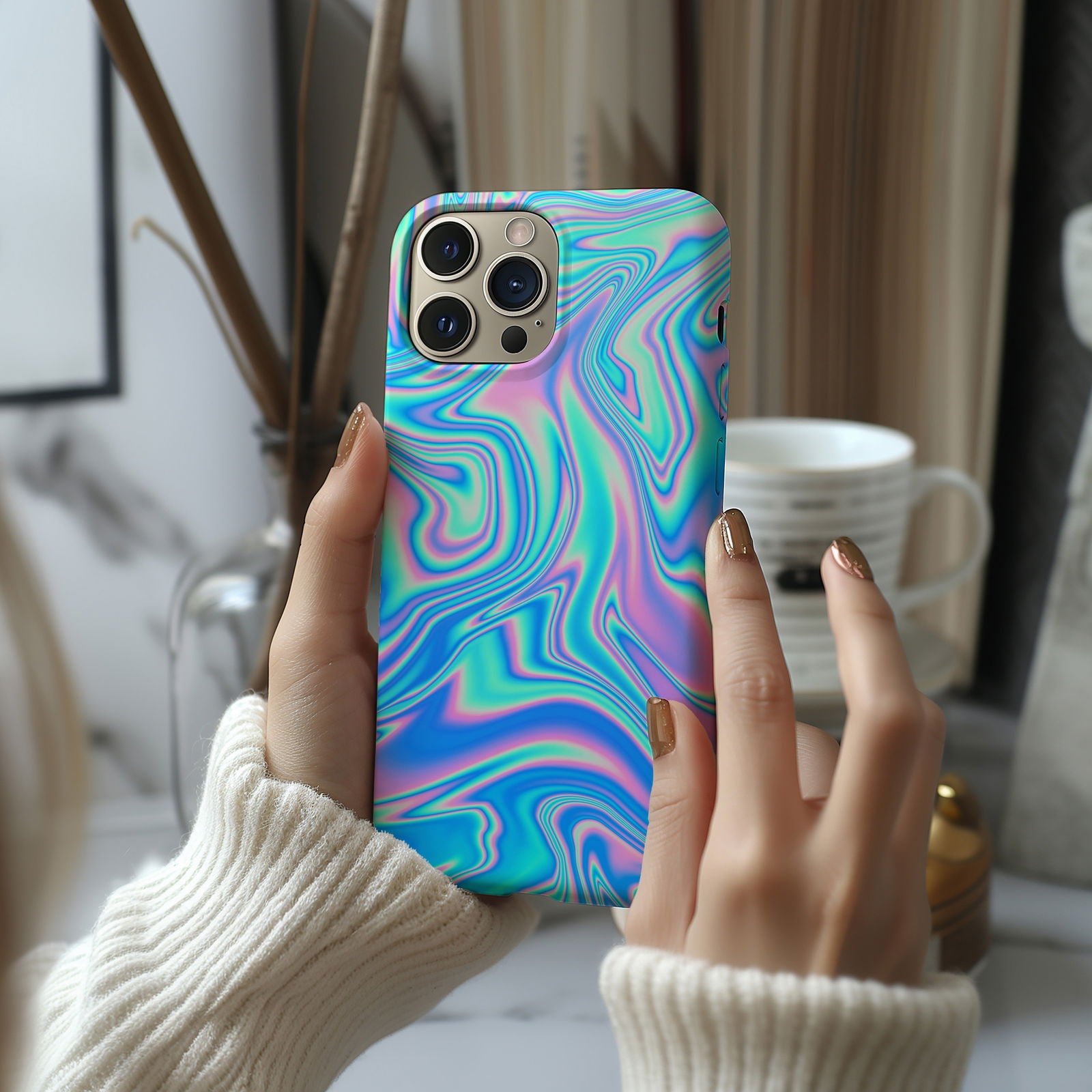 Blue And Pink 3D Gradient Magsafe iPhone Case - Techy Treasures -  
