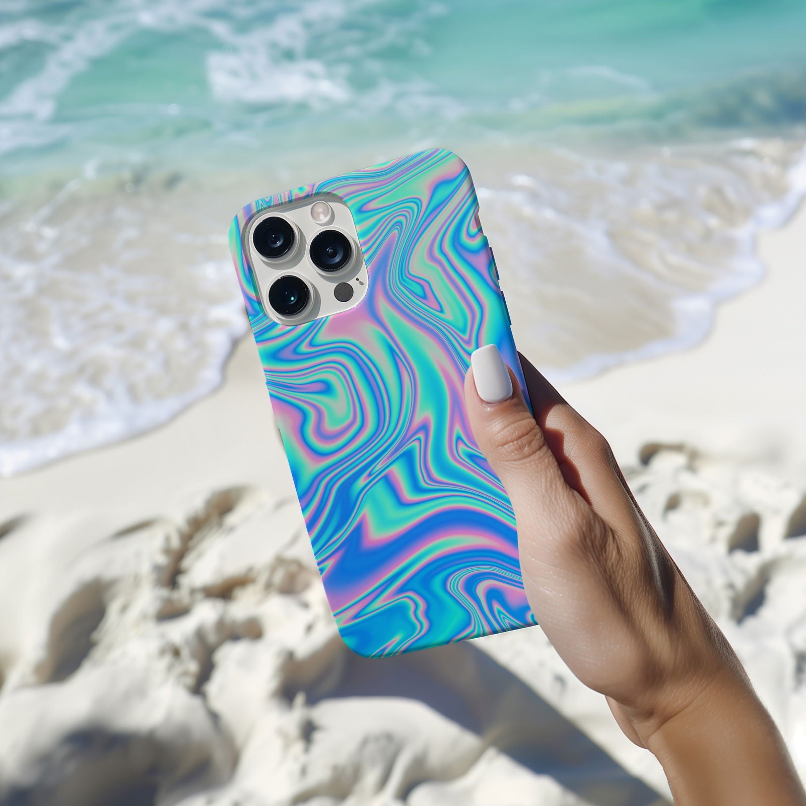 Blue And Pink 3D Gradient Magsafe iPhone Case - Techy Treasures -  