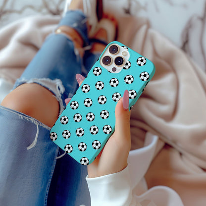 Blue Minimal Soccer Magsafe iPhone Case - Techy Treasures -  
