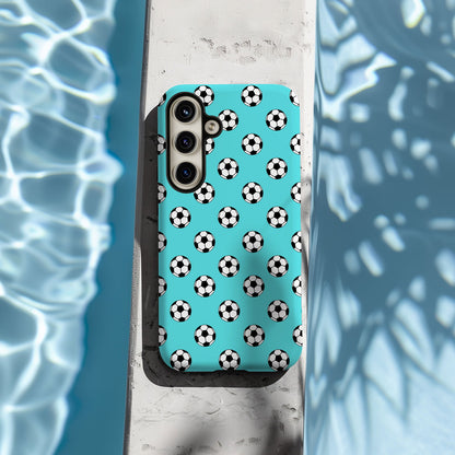 Blue Minimal Soccer Magsafe iPhone Case - Techy Treasures -  