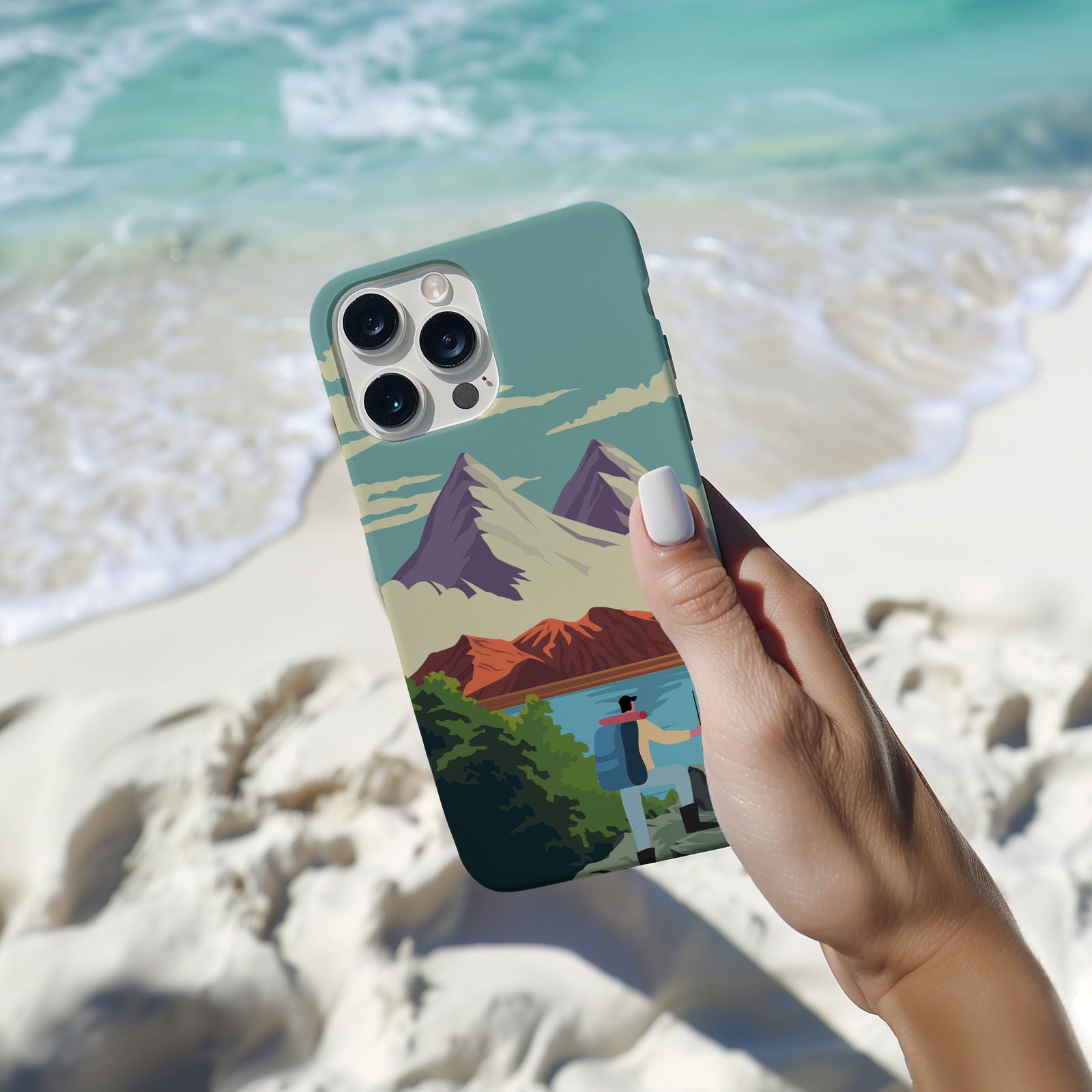 Blue Mountain Landscape Magsafe iPhone Case - Techy Treasures -  