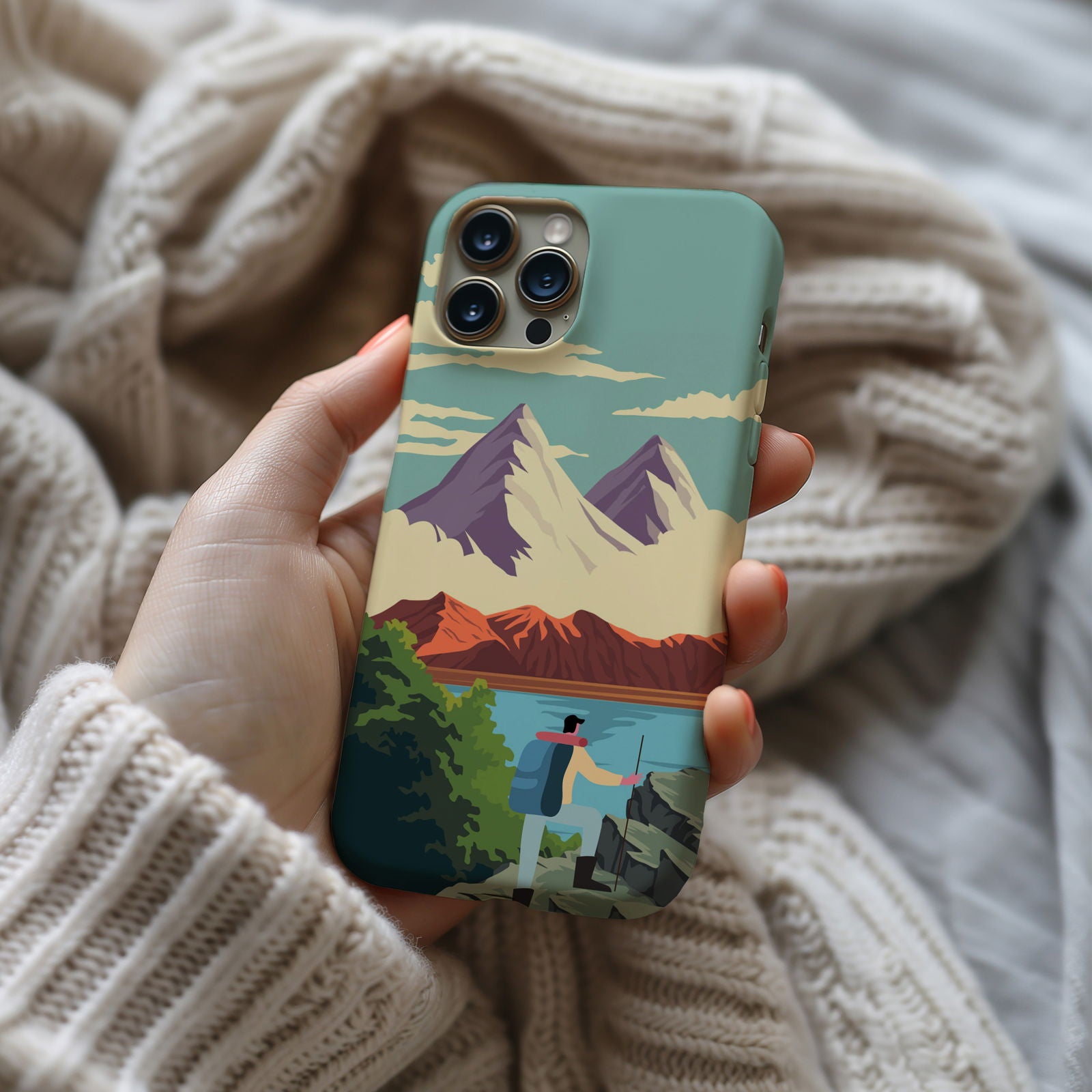 Blue Mountain Landscape Magsafe iPhone Case - Techy Treasures -  