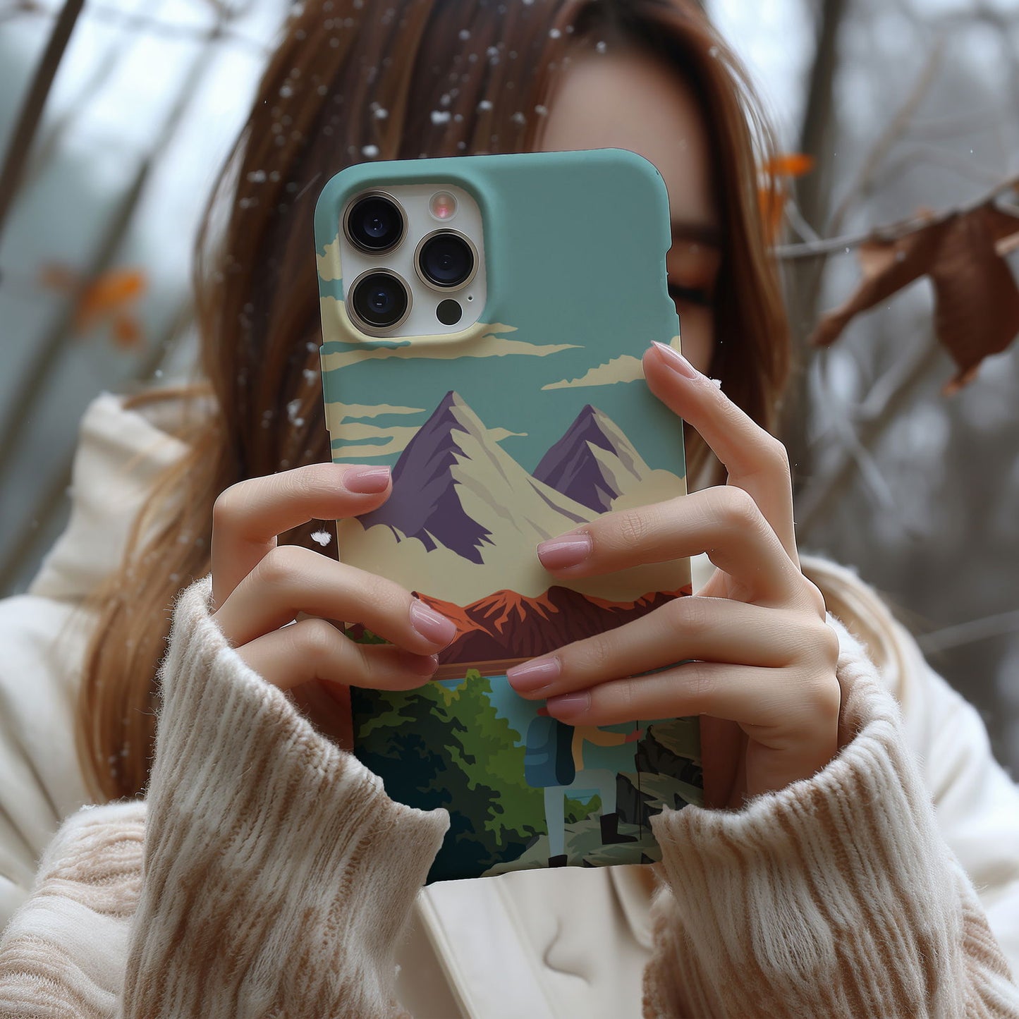 Blue Mountain Landscape Magsafe iPhone Case - Techy Treasures -  