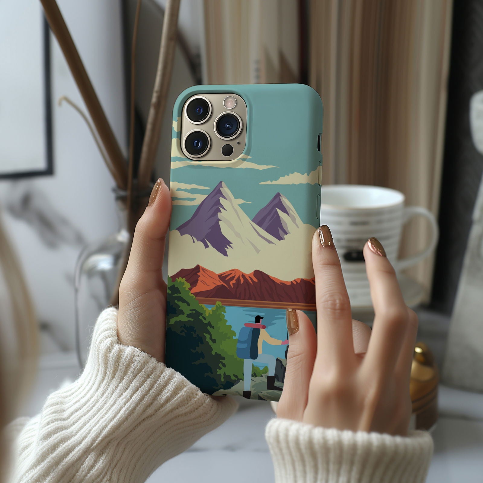 Blue Mountain Landscape Magsafe iPhone Case - Techy Treasures -  