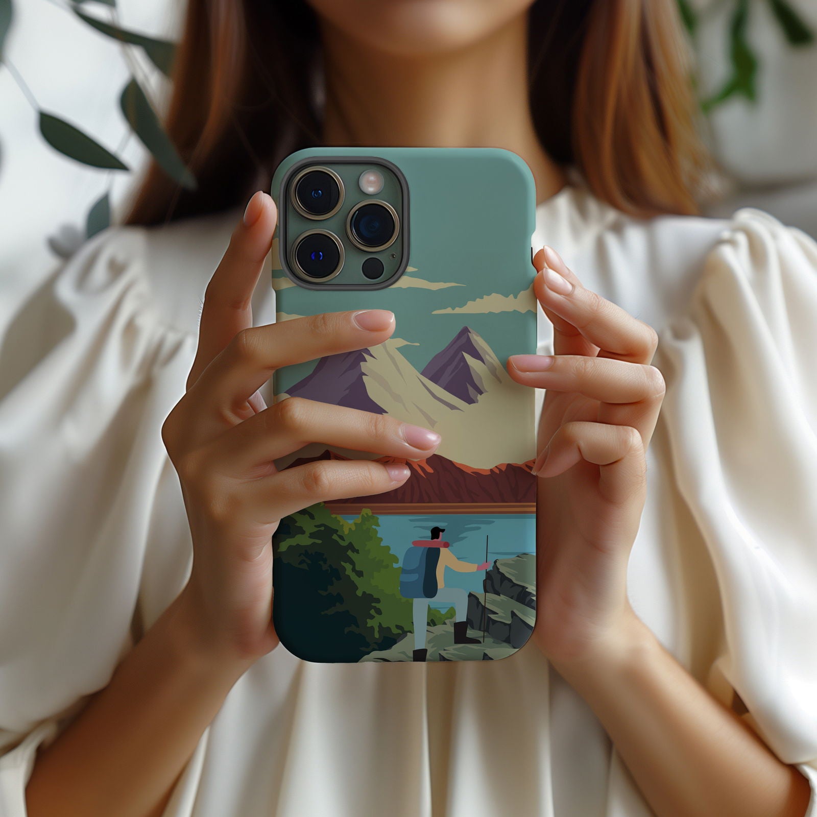 Blue Mountain Landscape Magsafe iPhone Case - Techy Treasures -  