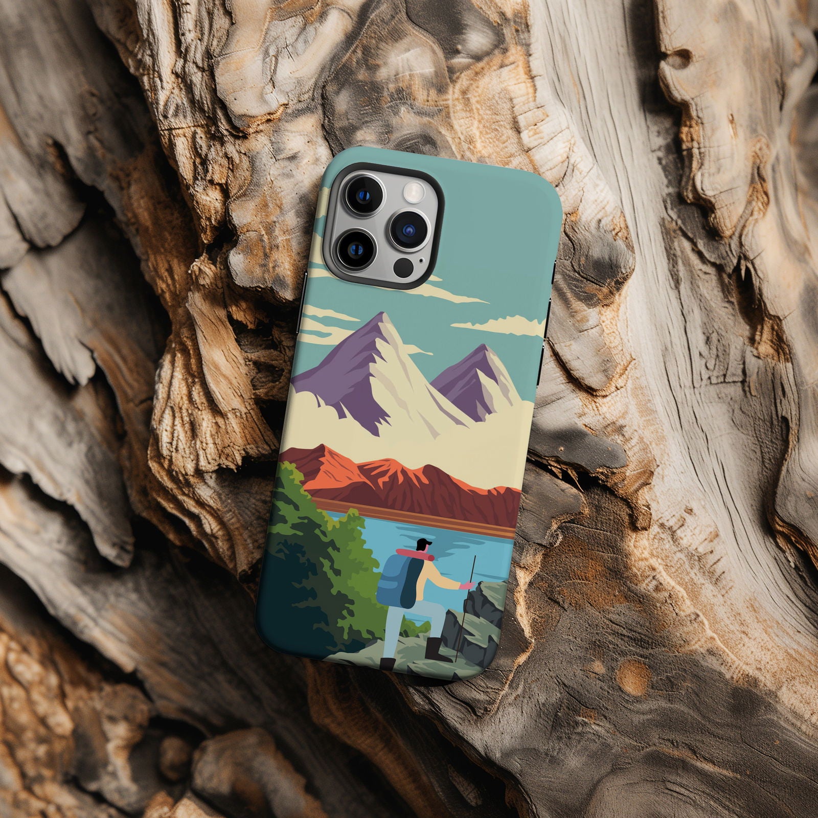 Blue Mountain Landscape Magsafe iPhone Case - Techy Treasures -  