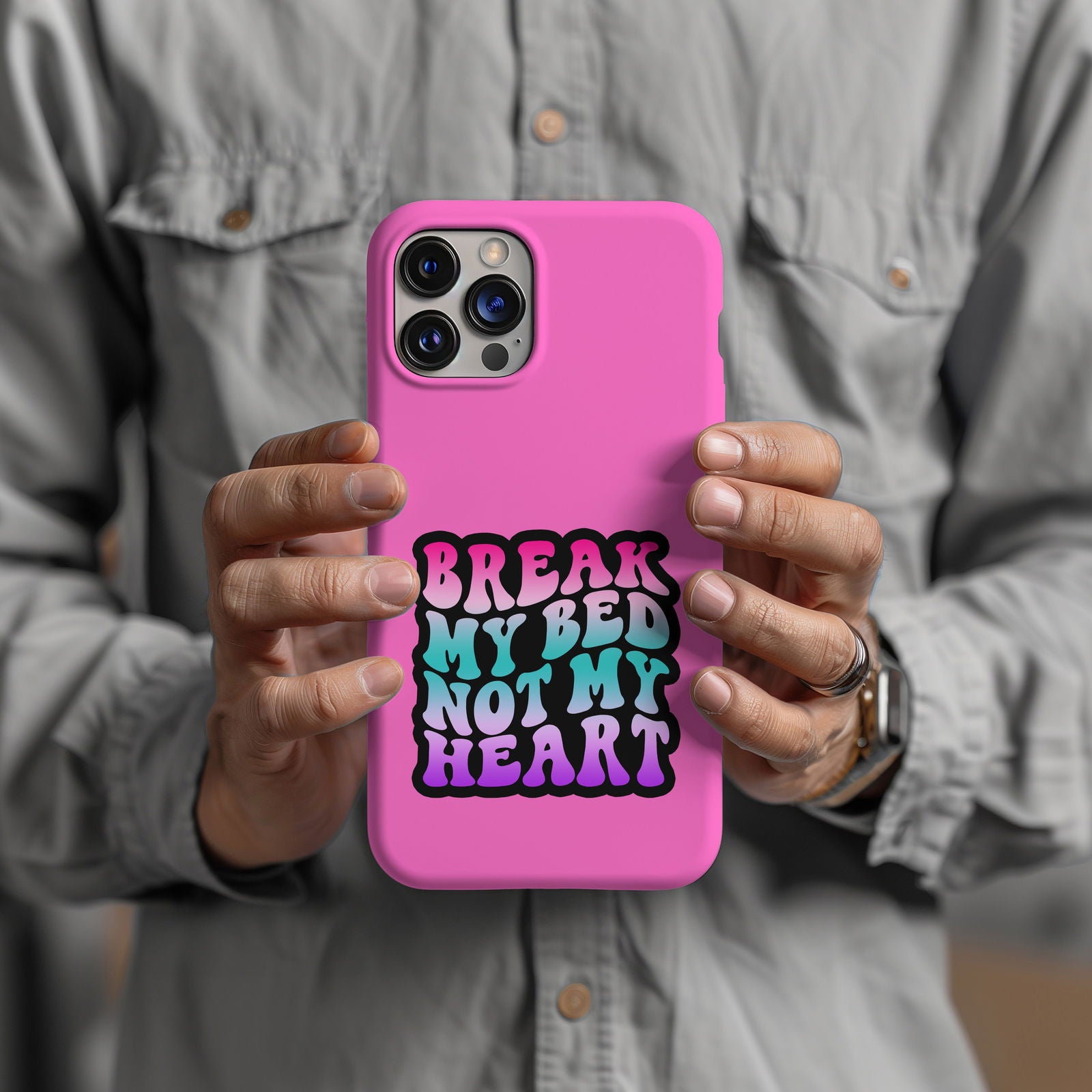 Break My Bed Not My Heart Magsafe iPhone Tough Case - Techy Treasures -  