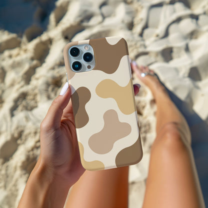 Brown and Tan Cow Print Magsafe iPhone Case - Techy Treasures -  