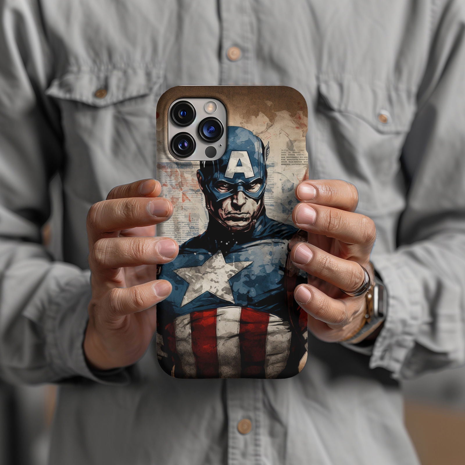 Captain America Shield Defender Magsafe Tough Phone Case - Techy Treasures -  