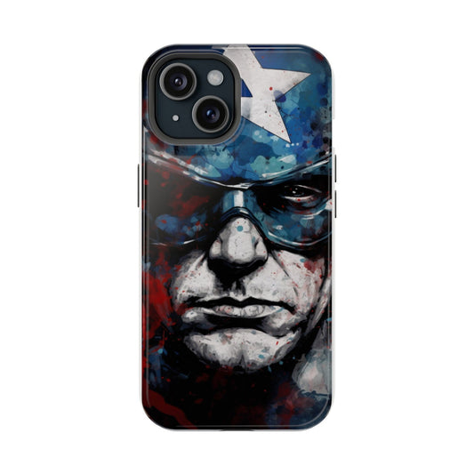 Captain America Shield Defender Magsafe Tough Phone Case - Techy Treasures - Phone Case 