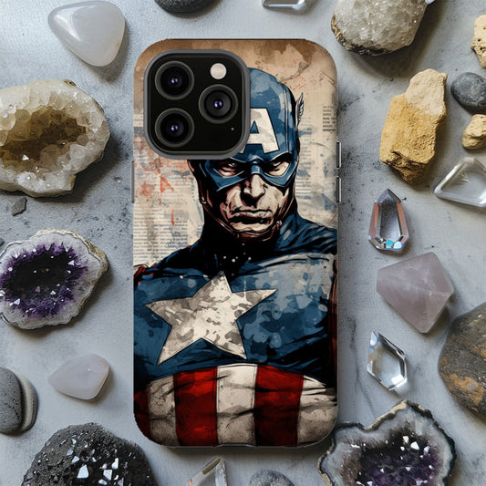 Captain America Shield Defender Magsafe Tough Phone Case - Techy Treasures - Phone Case 