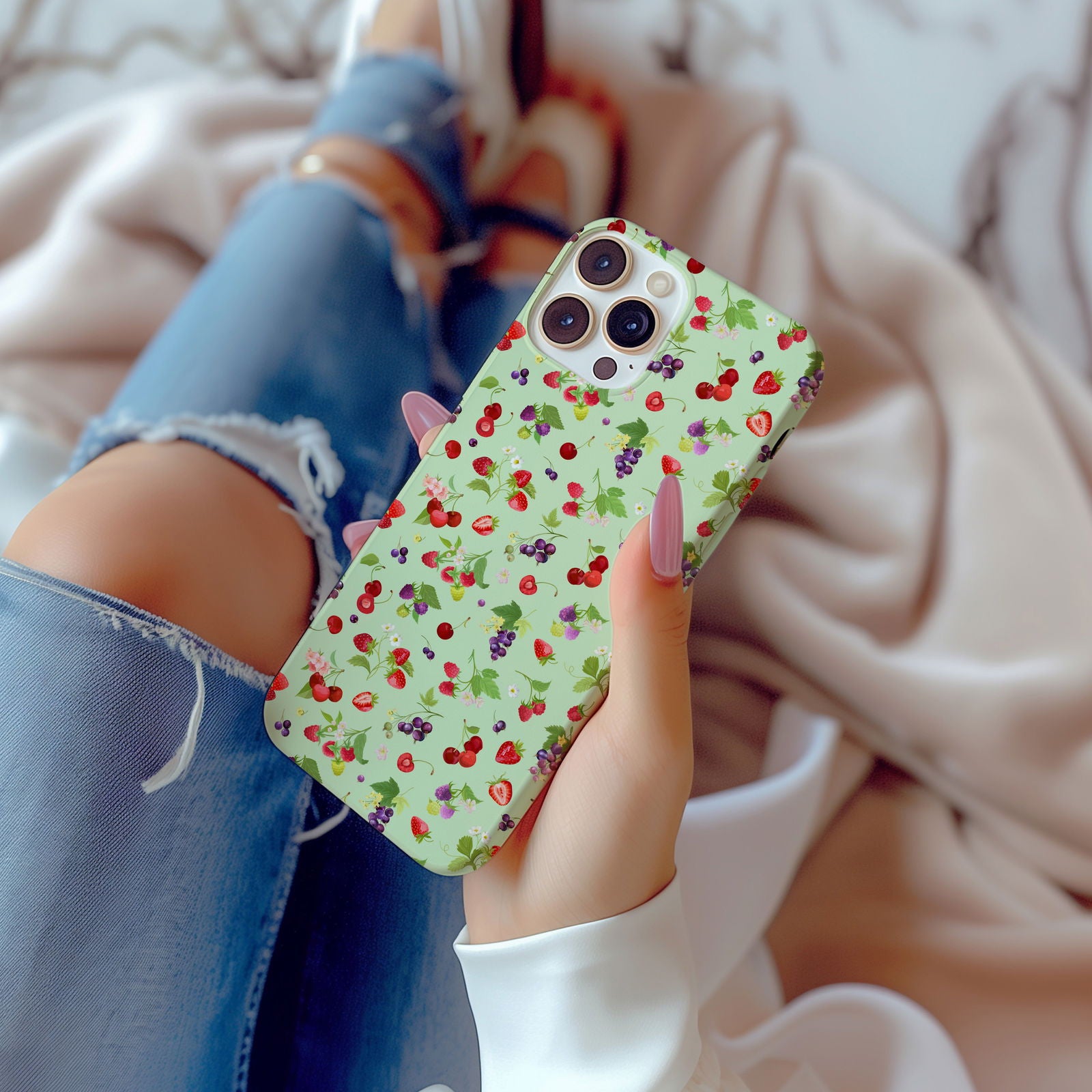 Colorful Botanical Berries Magsafe iPhone Case - Techy Treasures -  